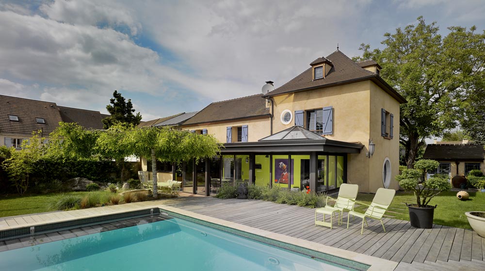 Une Villa Véranda à l’intérieur très coloré